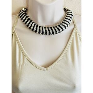 Regal Collar Necklace VTG Crystal Rhinestone Beaded Chic Couture Statement Rare
